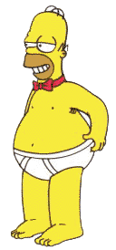 Homer Simpson, ready for poker